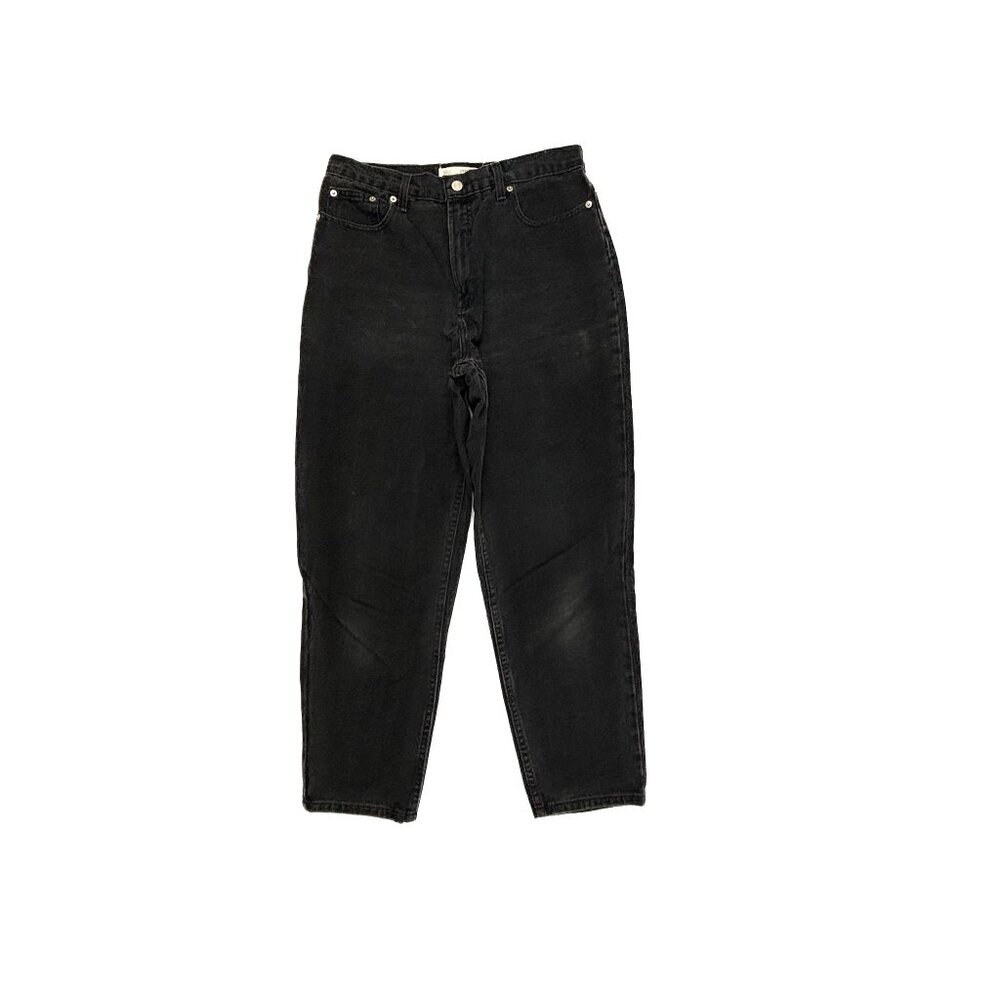 Crossroads Relaxed Straight Leg‎ Women's size 12P Black Denim jeans